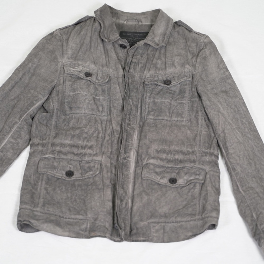 All Saints Spitalfields Suin Washed Cottton Jacket